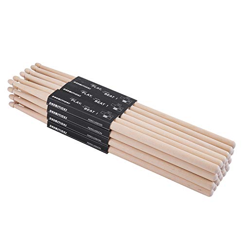 Suwimut 12 pairs 5A maple drum sticks