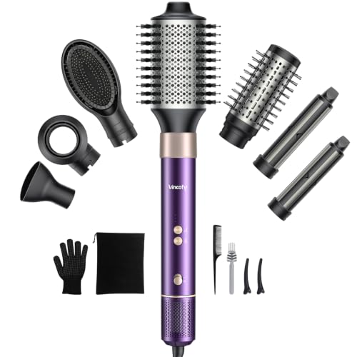 Vincofy 7 in 1 Hot Air Styler metallic purple