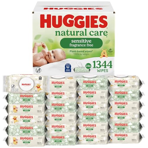 Huggies Natural Care Sensitive Baby Wipes 24 pack box
