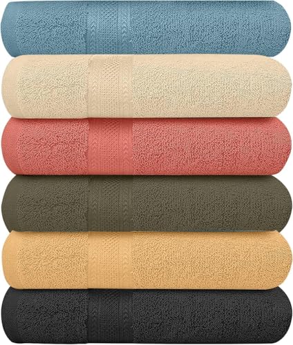 KAHAF COLLECTION 6 pack bath towels