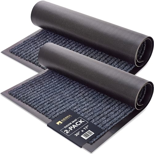 Sierra Concepts Steel Gray door mat 2-pack set
