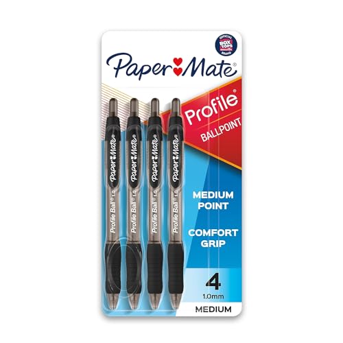 Paper Mate Profile Retractable Ballpoint Pen 4/pack