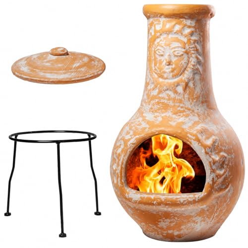 Wiosi Terracotta Chimenea front view
