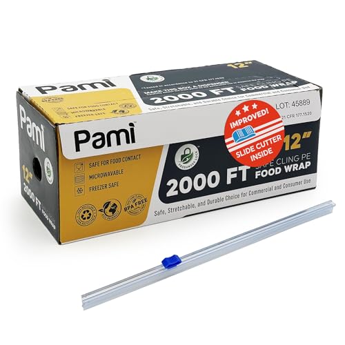 PAMI Plastic Food Wrap roll in box
