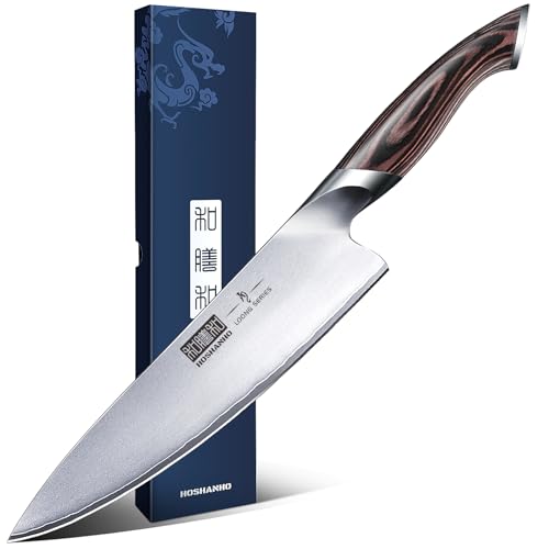 HOSHANHO 8 inch chef knife side profile