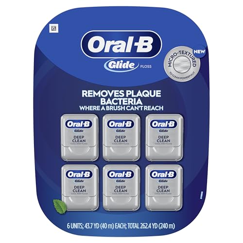 Oral-B Glide Deep Clean Dental Floss 6 Pack box