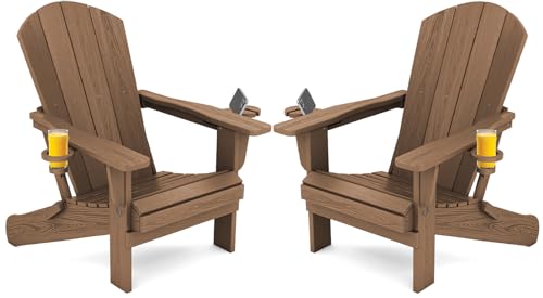 SERWALL brown Adirondack chair set of 2