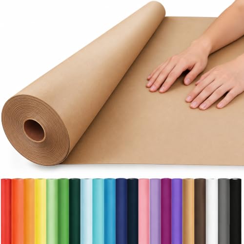 Vanhench Brown Paper Roll 36 inch x 210 feet full view