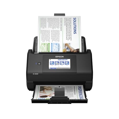 Epson Workforce ES-580W scanner front view
