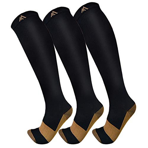 FuelMeFoot 3 Pack compression socks black set