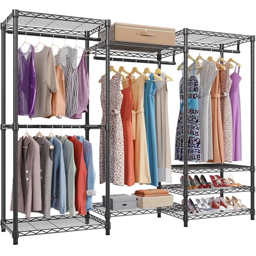 VIPEK V5 Heavy Duty Clothes Rack Black main view