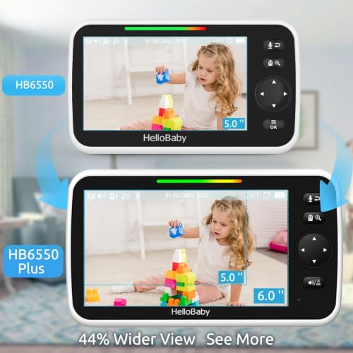 HelloBaby monitor displaying nursery view