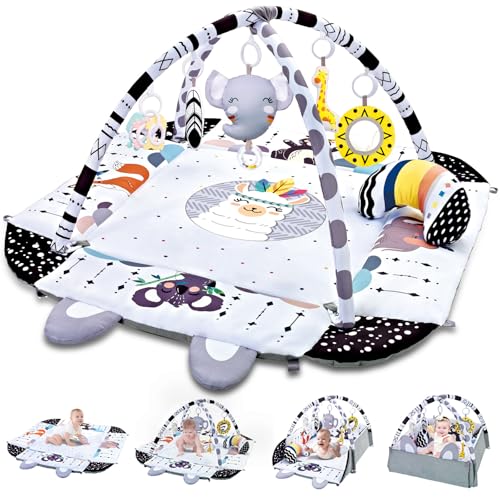 TFDER 8-in-1 Baby Gym Play Mat top view