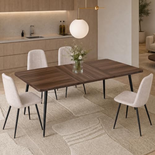 VASAGLE 70.9 Inch Modern Dining Table full view