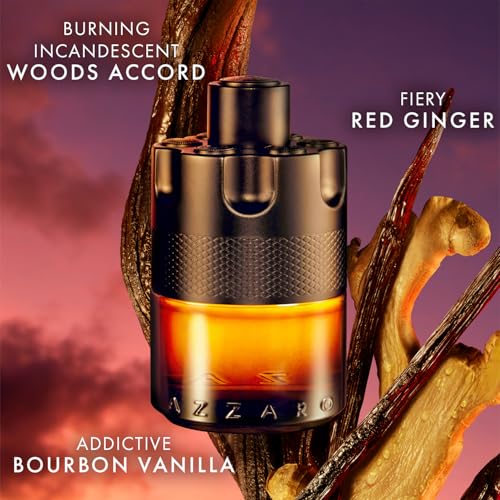 Matte black bottle of Azzaro The Most Wanted Parfum