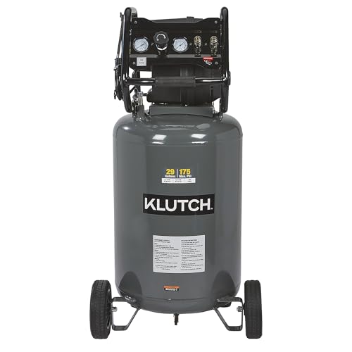 Klutch 29-Gallon Air Compressor profile view