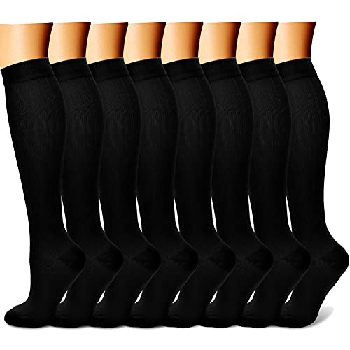 CHARMKING compression socks 8-pair bundle