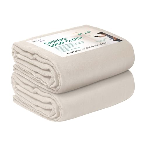 Avalon Home 9x6 canvas drop cloth folded