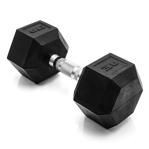 CAP Barbell 30 LB Coated Hex Dumbbell full view