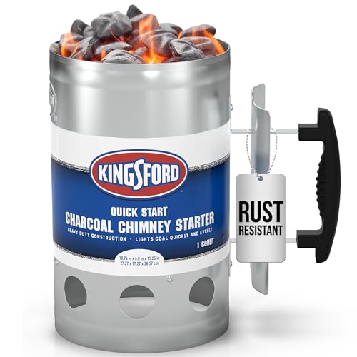 Kingsford Heavy Duty Charcoal Chimney Starter large capacity view