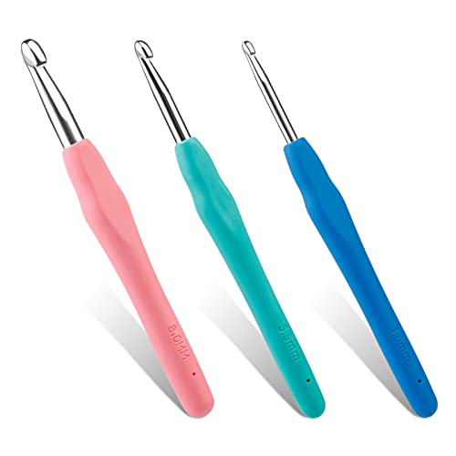 Mayboos 3 piece ergonomic crochet hook set
