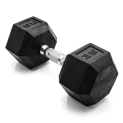 CAP Barbell 35 LB Coated Hex Dumbbell front view