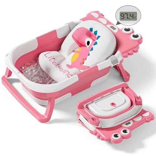 Tavlshero Collapsible Baby Bathtub in Pink