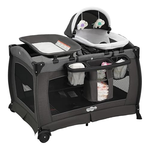 Pamo Babe 4-in-1 Pack and Play front view
