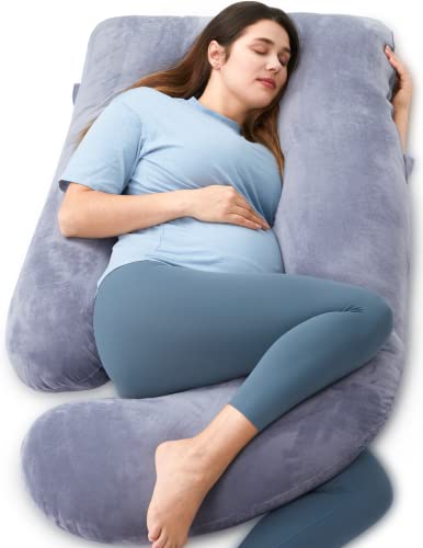 Momcozy U Shaped Pregnancy Pillow full view
