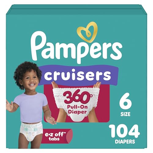 Pampers Cruisers 360 Diapers Size 6, 104 Count