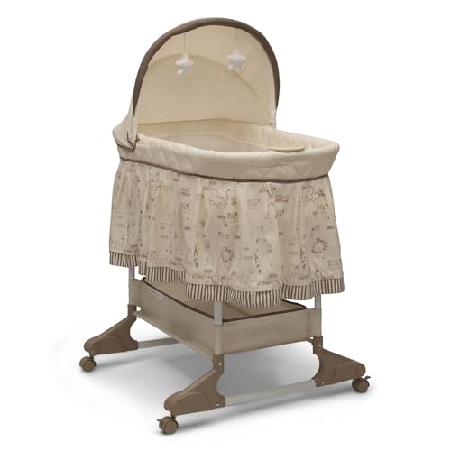 Delta Children Portable Rocking Bassinet side view