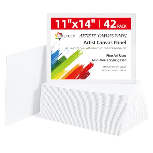 Simetufy 11x14 canvas boards stacked