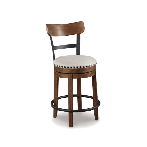 Signature Design by Ashley Valebeck Counter Stool, Dark Brown