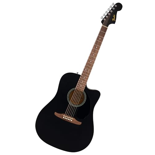 Fender California Debut Redondo CE Black front view