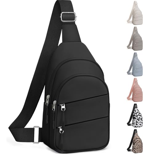 Tuwubi TWB-JS Black crossbody bag front view