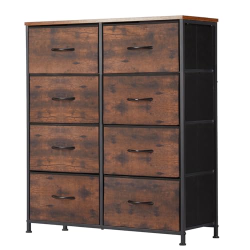 Sweetcrispy Dresser for Bedroom with 8 Drawers front view