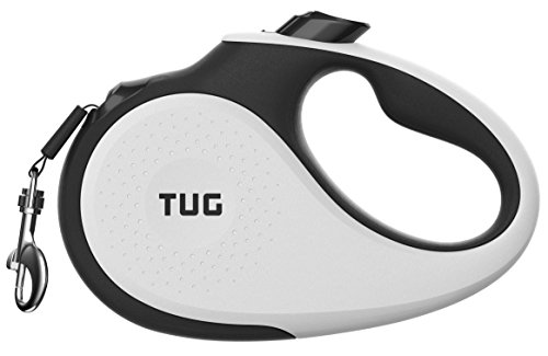 TUG Original Retractable Dog Leash in white
