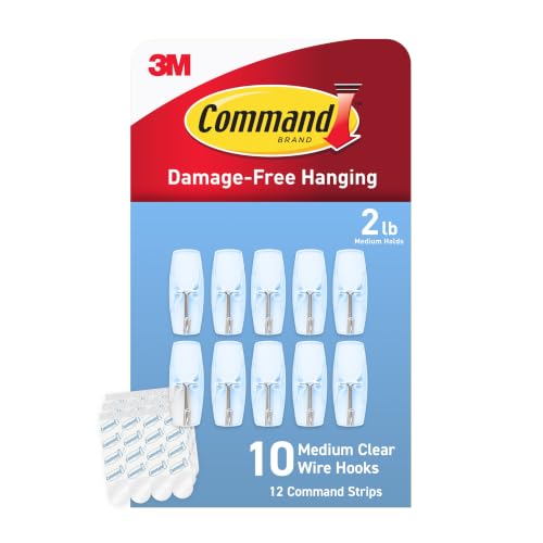 Command Medium Clear Wire Hooks packaging front