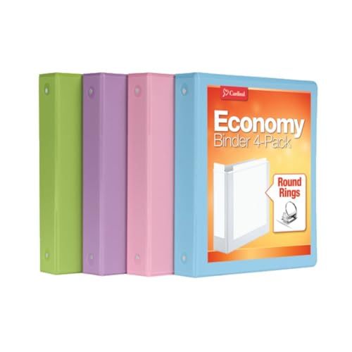 Cardinal 1.5 inch pastel binder set