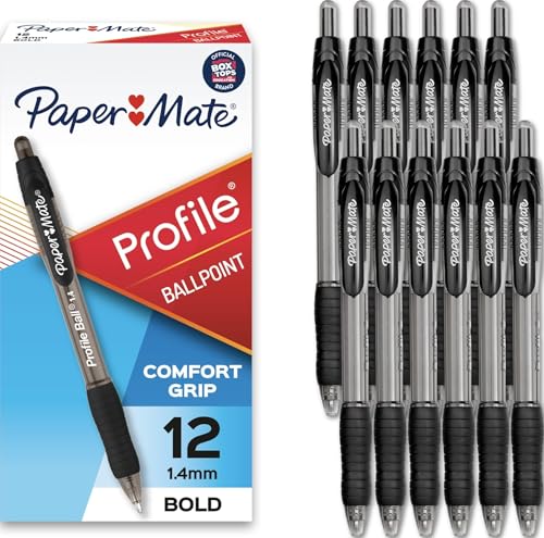 Paper Mate Profile Retractable Ballpoint Pens box