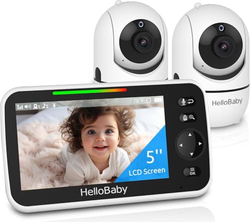 HelloBaby HB6550-2 5-inch monitor display