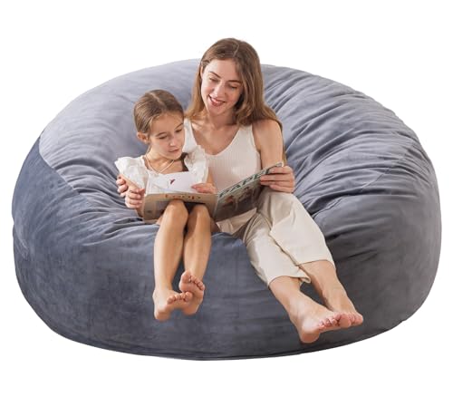 EDUJIN 3 ft bean bag chair dark grey