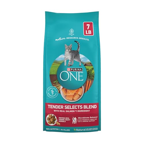Purina ONE Tender Selects Salmon 7 lb bag front