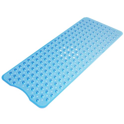 AmazerBath non slip bathtub mat in clear blue