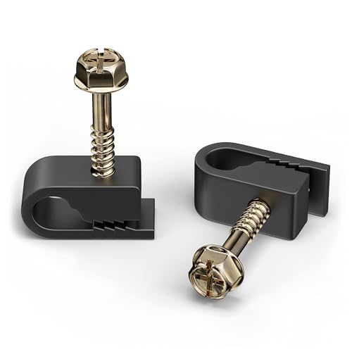THE CIMPLE CO 100 pack black cable clips