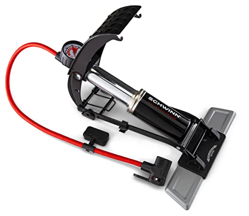 Schwinn Air Base Plus Foot Pump in black