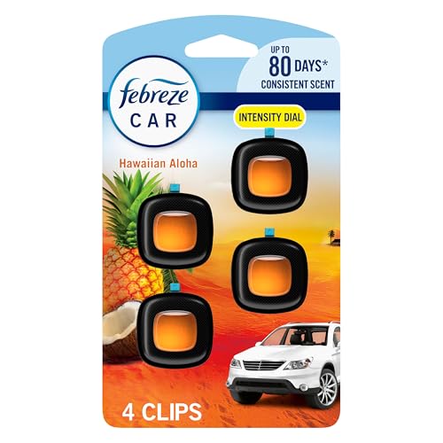 Febreze Car Air Freshener Hawaiian Aloha 4 Count box