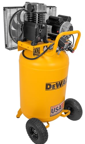 DEWALT 30-Gallon air compressor side view