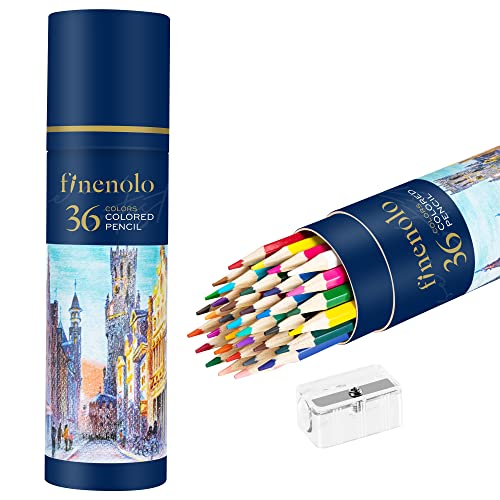 Finenolo 36 Pack Colored Pencils packaging