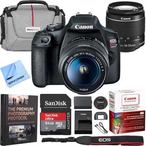 Canon EOS Rebel T7 DSLR camera front view